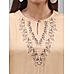 Beige viscose plain kurti with embroidery