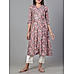 Multi-color modal chanderi printed kurti