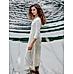 White wrinkled rayon kurti with print and embroidery