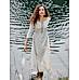 White wrinkled rayon kurti with print and embroidery