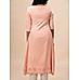 Peach 60's cotton kurti with handwork