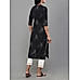 Black 60's cotton printed kurti