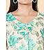 Multi colour 60's cotton printed kurti with lace detailing