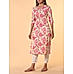 Multi colour 60's cotton printed kurti with lace detailing