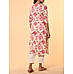 Multi colour 60's cotton printed kurti with lace detailing