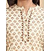 Beige 60's cotton printed kurti