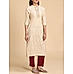 Beige 60's cotton printed kurti