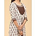 Brown modal chanderi kurti with print