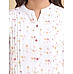 White double cotton kurti with floral print