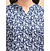 Blue viscose kurti with floral print