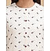 Ivory double cotton kurti with floral print