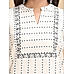 White handloom cotton weaving kurti with embroidery