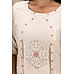 Off white 60's cotton kurti with with embroidery