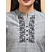 Grey 80's cotton kurti with embroidery