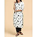 Off white viscose cotton kurti with digital print