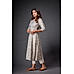 Grey Chanderi Kurti with Foil Print