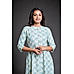 Multi Colour Cotton Flax Kurti with Mill Print