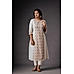 Off White 80S Cotton Mull Kurti with Sequence Work