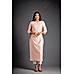 Peach Rayon Plain Kurti with Handwork