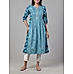 Multi colour 60's cotton katha printed kurti