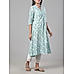 Light blue modal chanderi kurti with embroidery