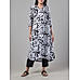 Black and white viscose printed kurthi