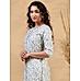 Light blue modal chanderi kurti with floral print