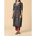 Black viscose kurti with embroidery