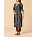 Black viscose kurti with embroidery