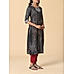 Black viscose kurti with embroidery