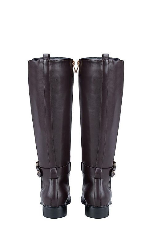 Burgundy knee boots top