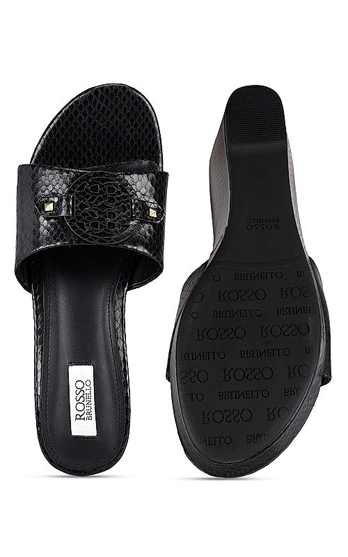 Black Snake Textured Wedges