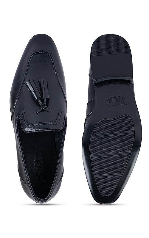 Black Loafers With Tassels