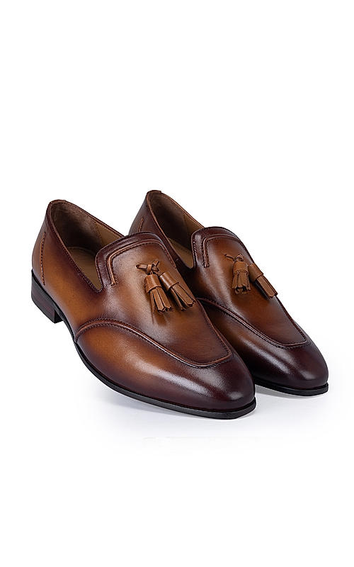 Tan Loafers With Tassels