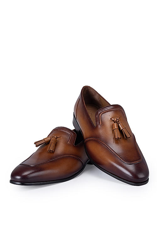 Tan Loafers With Tassels