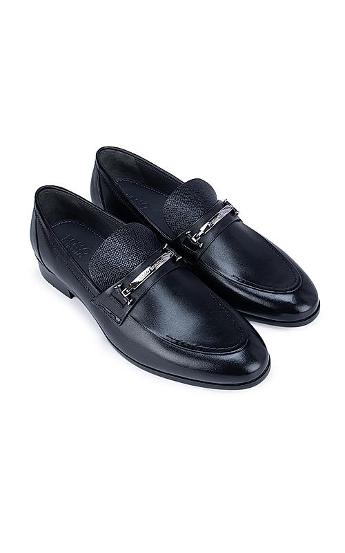 Loafers with gold buckle store