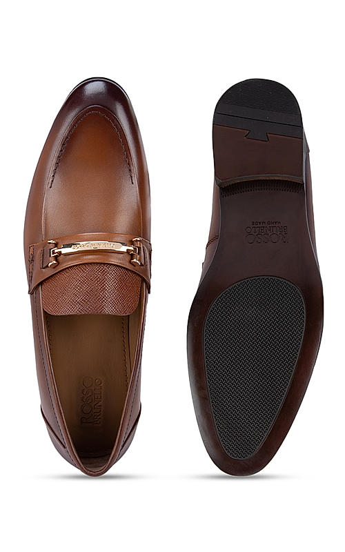 Tan leather loafers hotsell