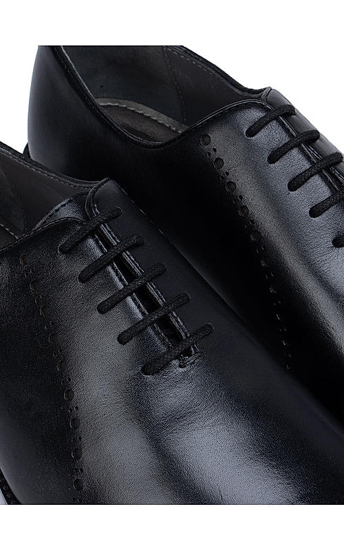 Black Leather Brogue Lace Ups