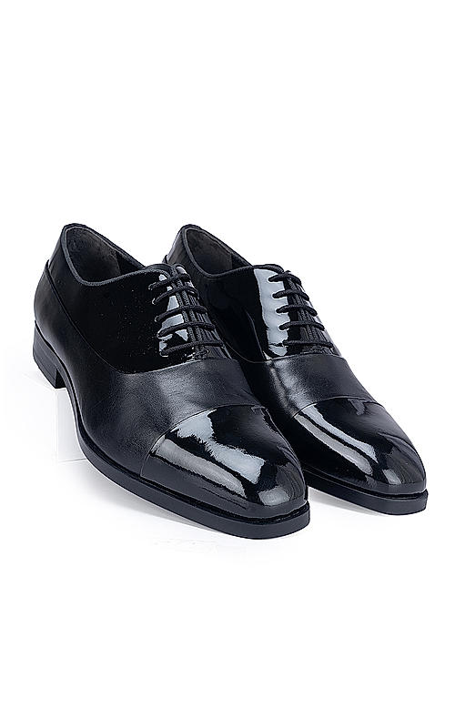 Black Patent Leather Lace Ups