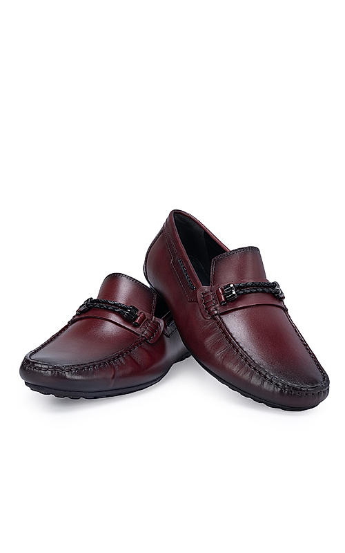 Burgundy moccasins shop