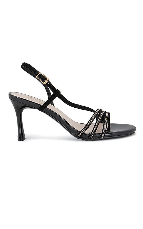 Black Striped High Heel For Women pencil heels for women/Girls