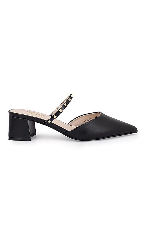Anita Boucle Heels Black | LIT Boutique
