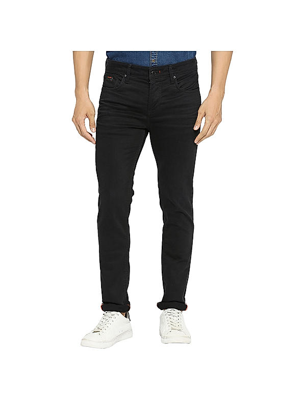 Killer Skinny Fit Solid Black Jeans For Men's