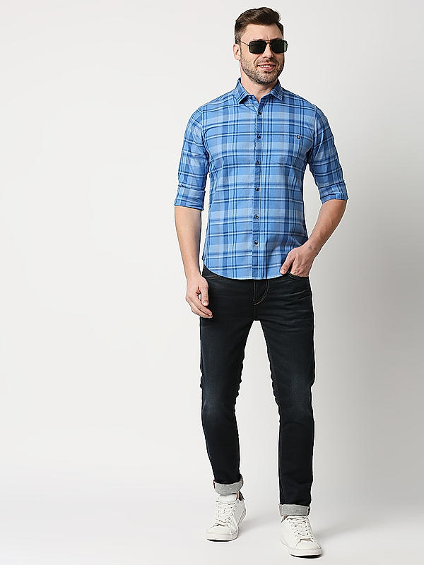 Killer Blue Solid Slim Fit Jeans