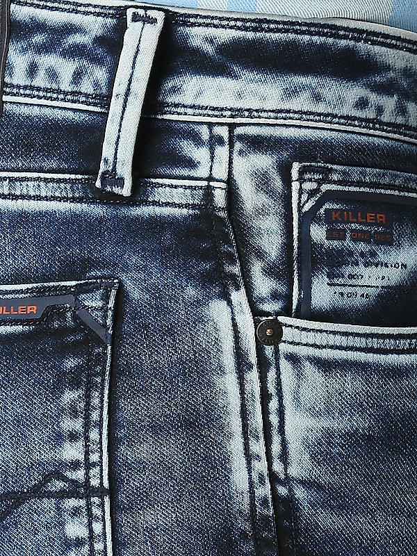 Killer Blue Solid Slim Fit Jeans