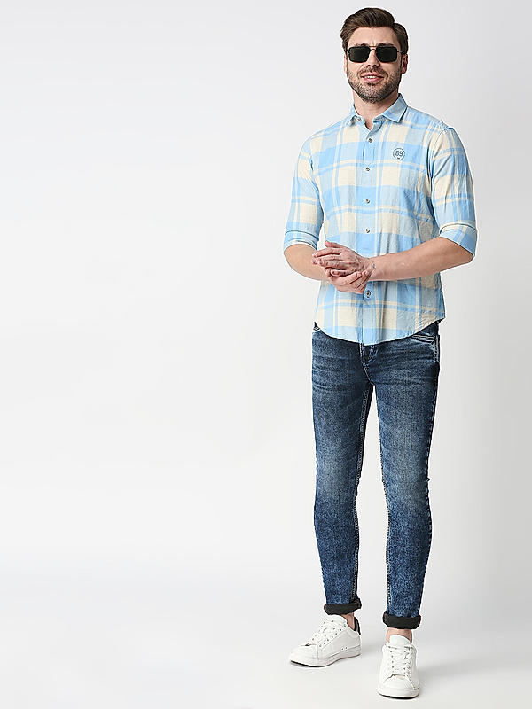 Killer Blue Solid Slim Fit Jeans