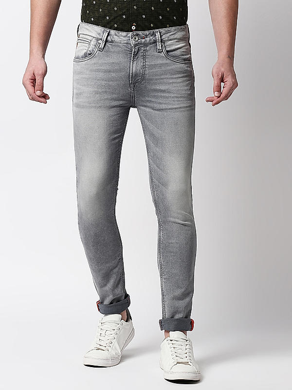 Killer Grey Solid Slim Fit Jeans