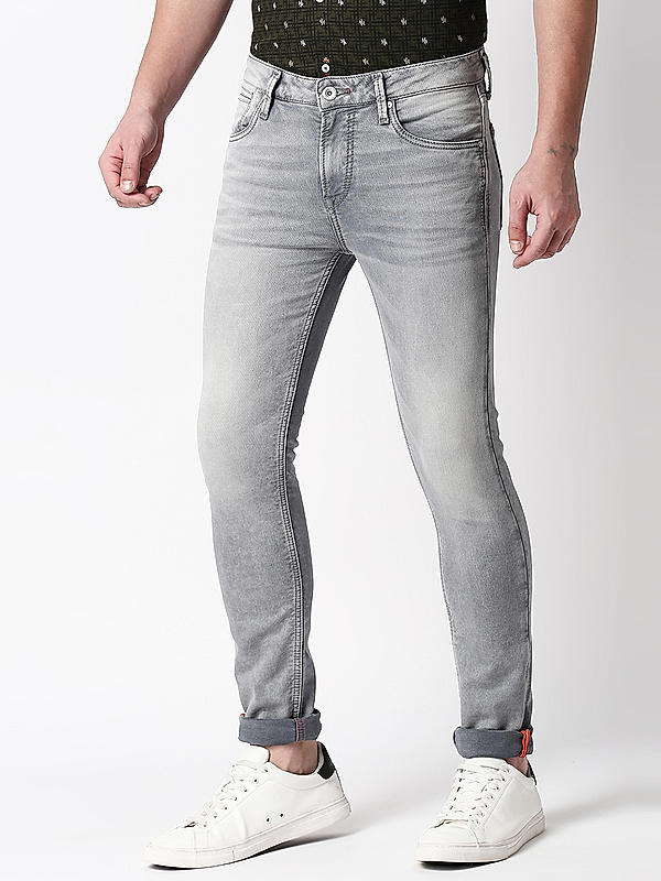 Killer Grey Solid Slim Fit Jeans