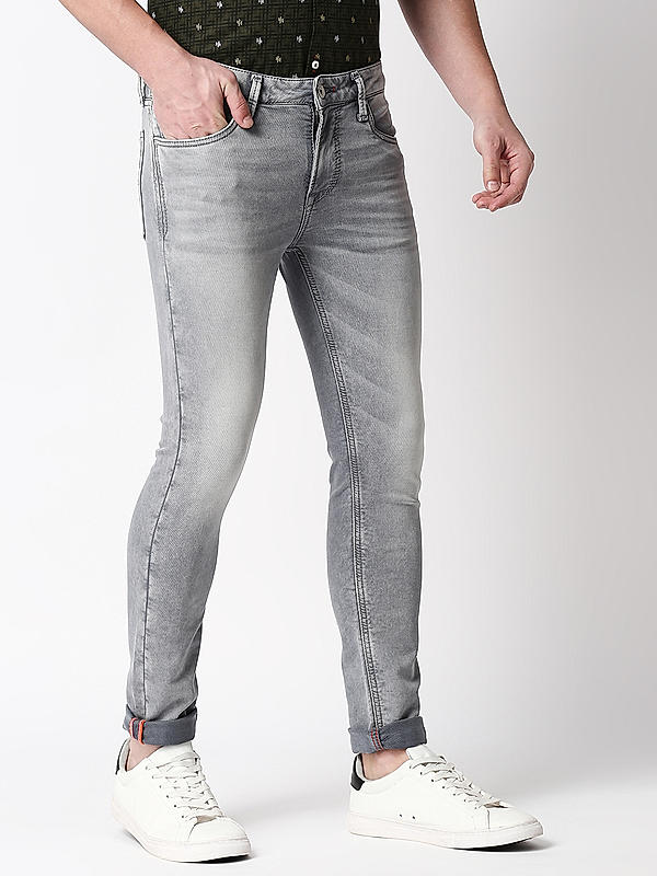Killer Grey Solid Slim Fit Jeans