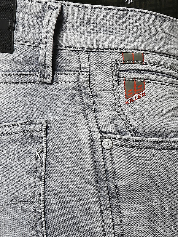Killer Grey Solid Slim Fit Jeans